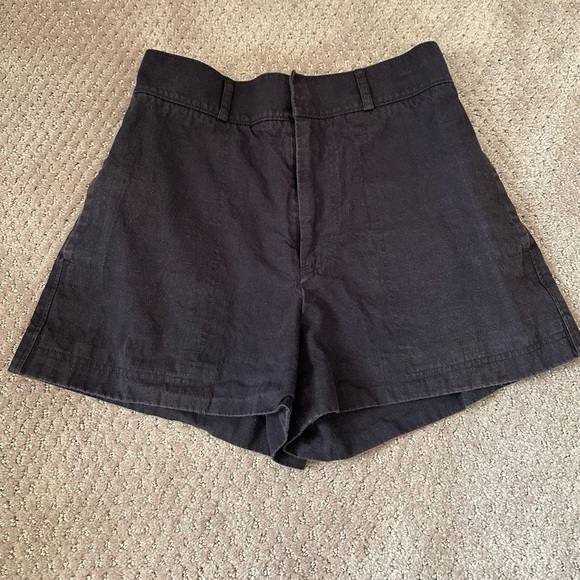 Steven Alan Pants - Women’s Steven Alan linen shorts high waist black size small